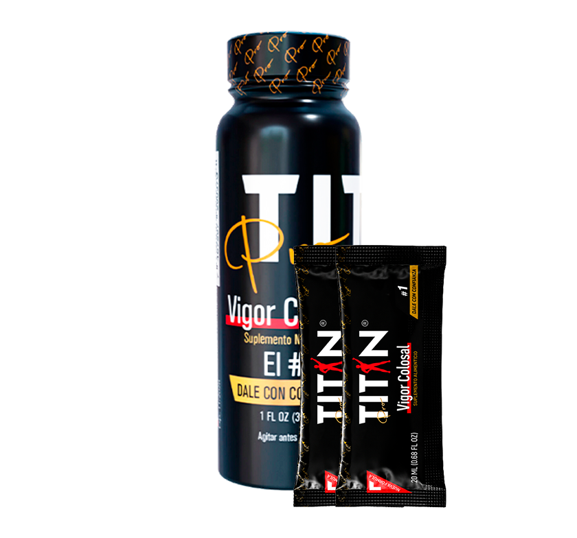 1 botella + 2 sobres de Titan Pro – Envío Gratis